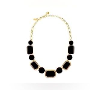 NEW KATE SPADE JACKPOT JEWELS BLACK CRYSTAL STATEMENT NECKLACE